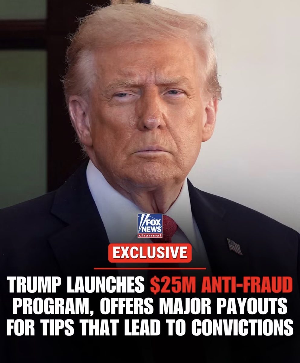 Screenshot of the viral post we checked, claiming: Trump launches $25M anti-fraud program, offers major payouts for tips that lead to convictions" (Fox News graphic)
