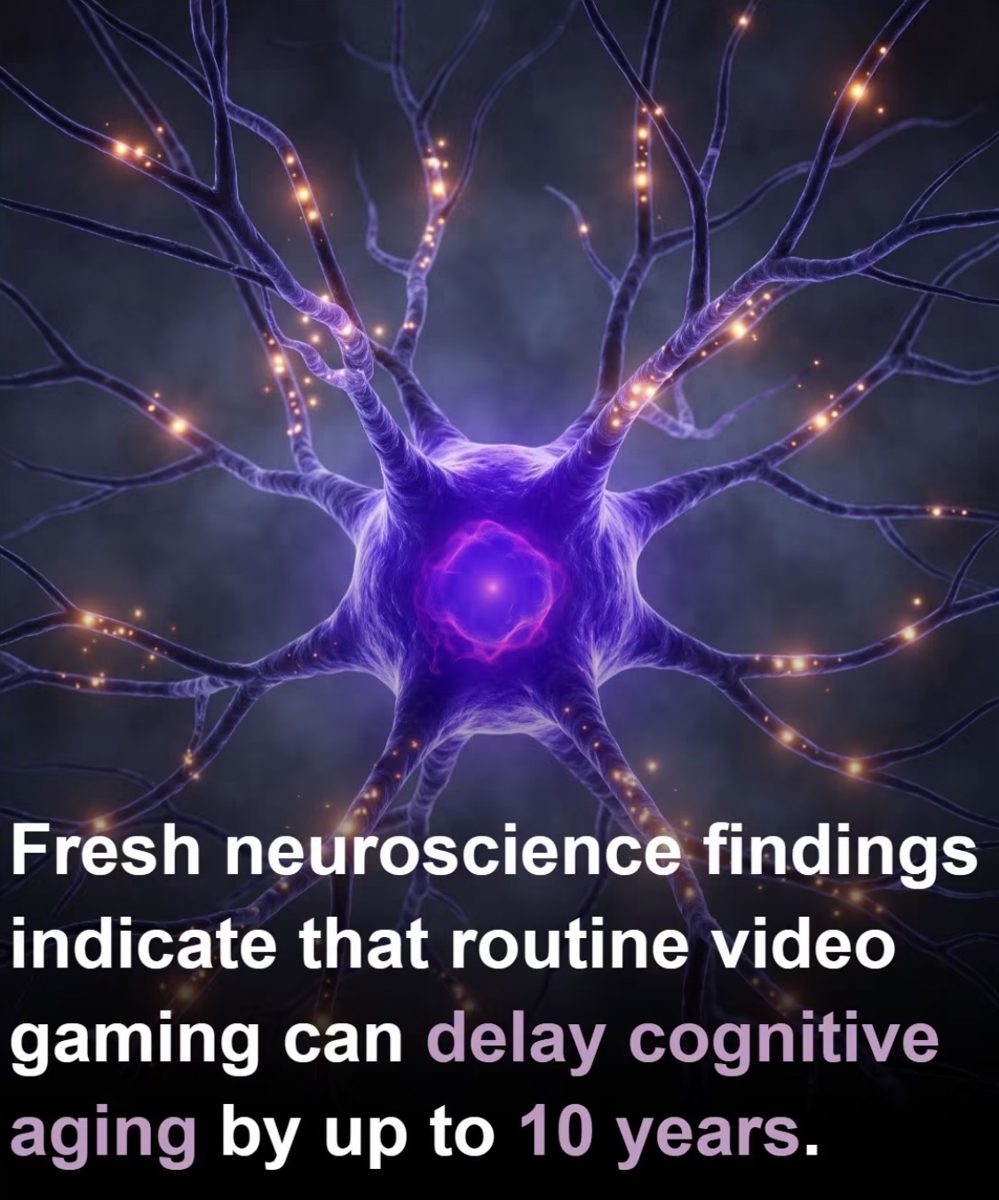 Screenshot of the viral post we checked, claiming: Fresh neuroscience findings indicate that routine video gaming can delay cognitive aging by up to 10 years.